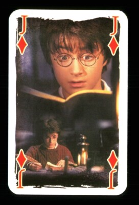 1 x Spielkarte Harry Potter Lesebuch Zauber ? - Jack of Diamonds S16