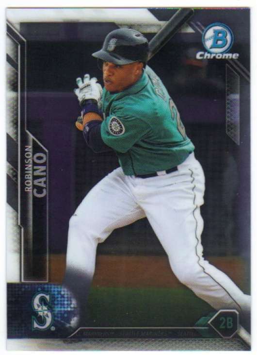 2016 Bowman Chrome Baseball #34 Robinson Cano Mariners