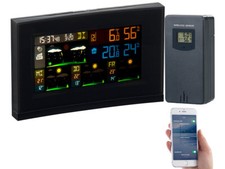 Station météo connectée avec capteur extérieur et écran couleur FWS-740 - Infac