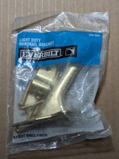 Everbilt Light Duty Handrail Bracket, Bright Brass Finish 245 666