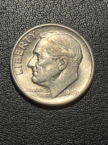 1949-S Roosevelt Dime in Choice AU Condition - Slider
