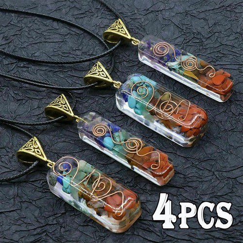 4X Natural 7 Chakra Orgone Quartz 