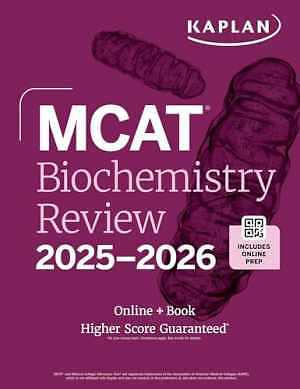 MCAT Biochemistry Review 2025-2026: - Paperback, by Kaplan Test Prep - Good