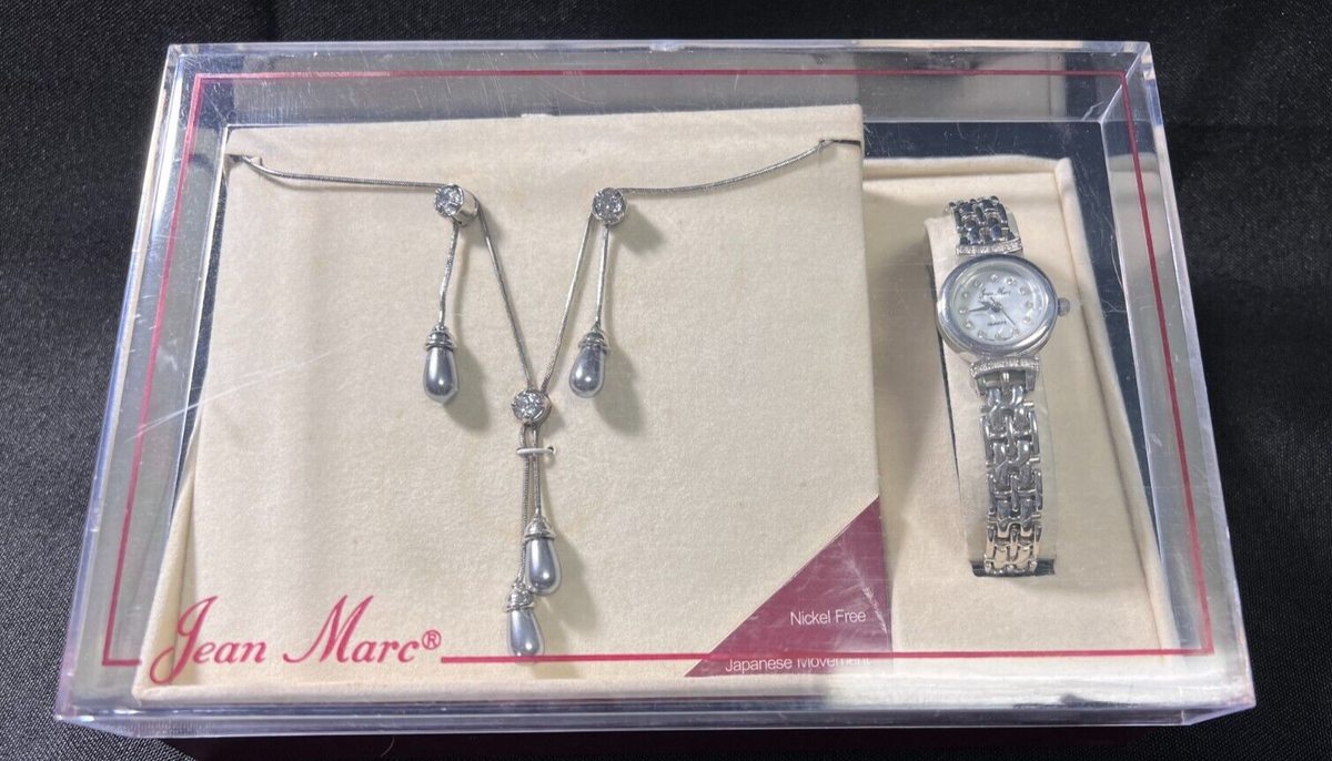 Silver Crystal Watch and Earring Set Crystal Accented Watch Set | Anne Klein main image 4