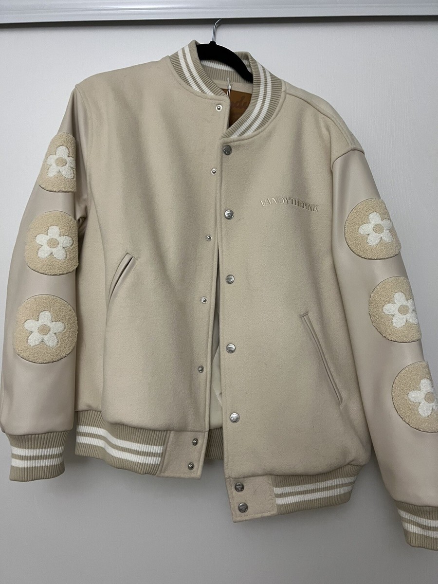 Vandy The Pink Varsity Jacket White Leather Size M | eBay Vandy The Pink Varsity Jacket White Leather Size M | eBay