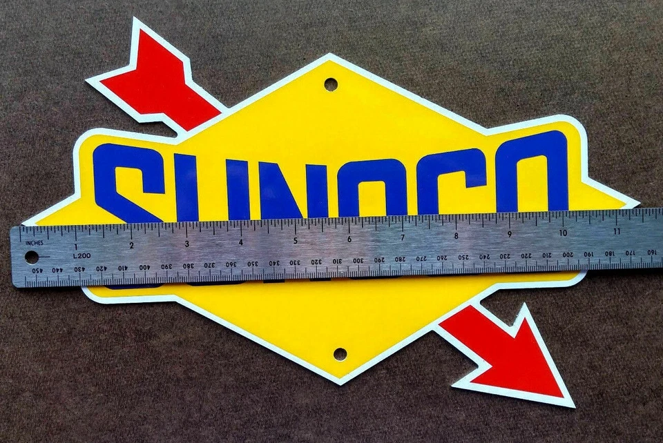 SUNOCO SIGN - Garage Decor - NASCAR - Racing Logo - Automobilia - Petrolania - Image 3 of 4