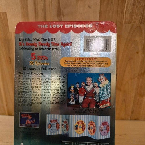 "IT'S HOWDY DOODY TIME!" The Lost Episodes 5 DVDs Bonus Booklet Sealed 2005 - Imagen 3 de 9