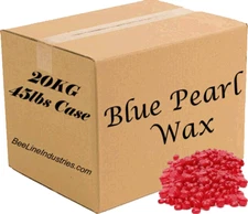 Blue Pearl Wax Rose Water Bead Hard Wax (Stripless) Bulk Case 45lbs