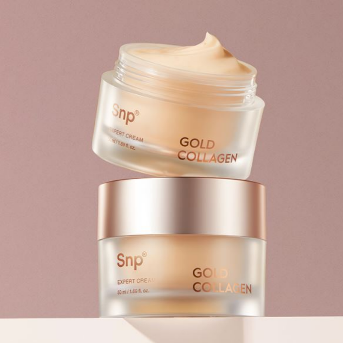 SNP Gold Collagen Lift Action Cream 50ml Moisturizing Glossy 