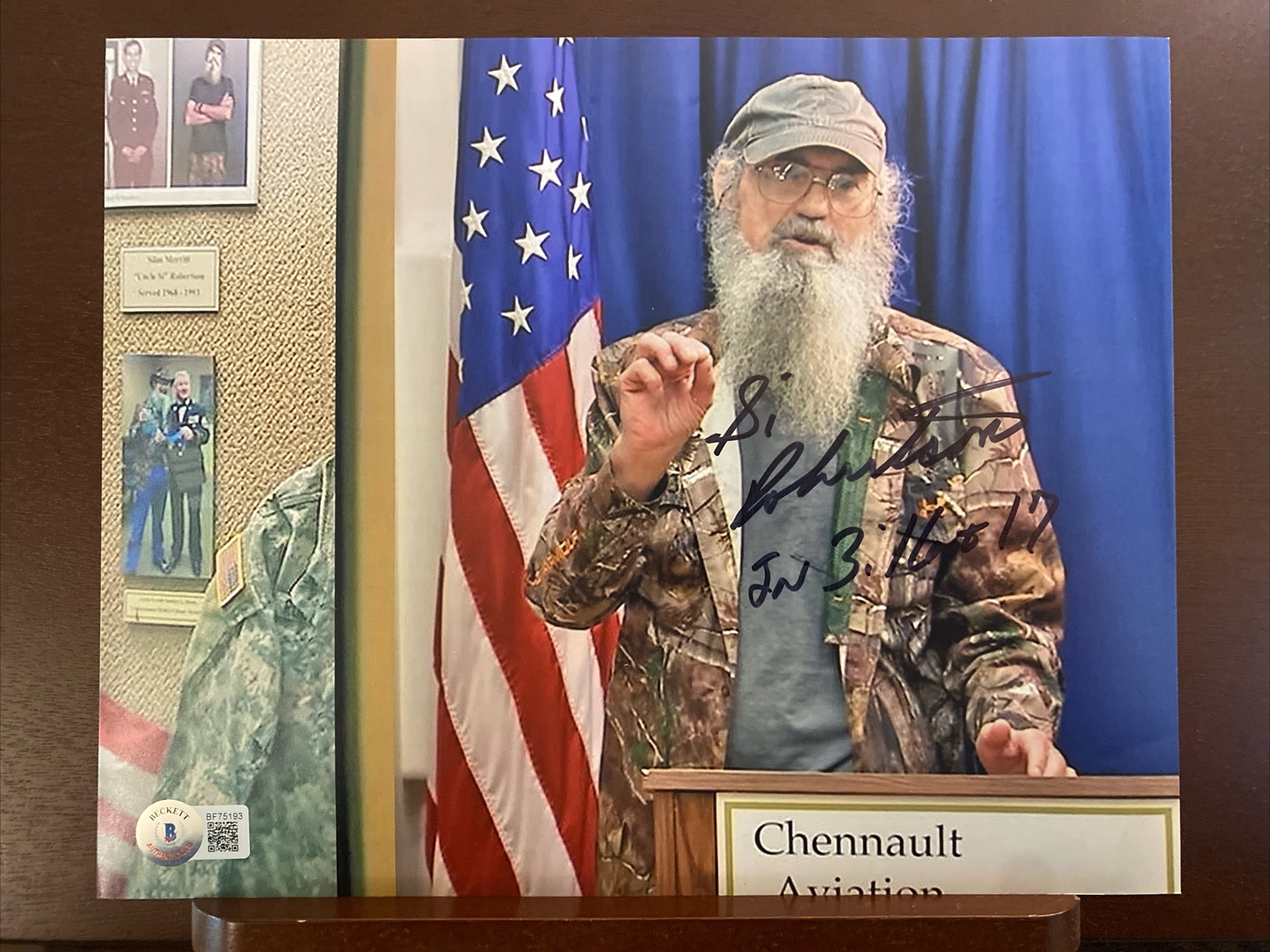 Si Robertson Signed Autographed 8X10 Photo COA BAS Beckett #BF75193