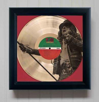 Alice Cooper Welcome To My Nightmare Framed Gold Etched LP Shadowbox