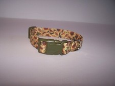 Wet Nose Designs So Many Sunflowers Dog Collar Fall Autumn Flowers Olive Buckle