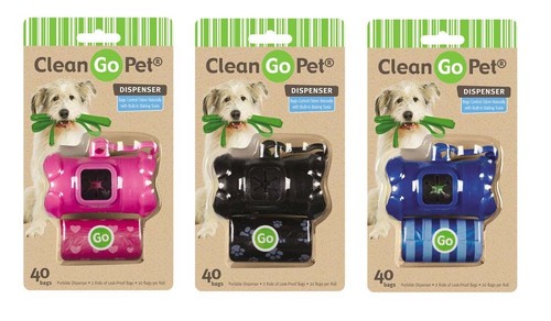 Porta sacchetti rifiuti cani clip su dispenser a forma di osso scegli colore e modello 40 ct - Foto 7 di 10