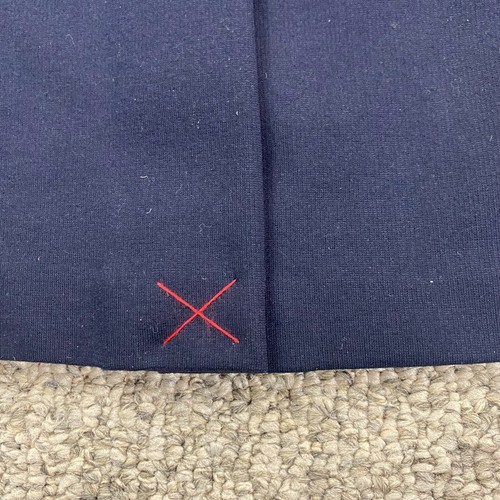 A New Day Skirt Size 8 Blue Pencil Knee Length Side Pockets Pull On Back Zip - Picture 5 of 13