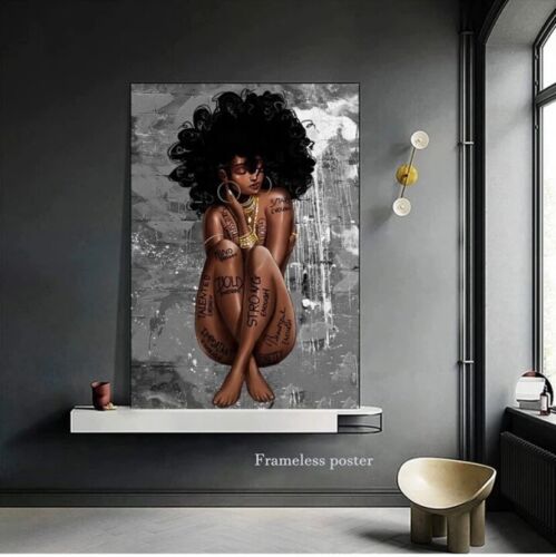 1pc African American Wall Art, Woman Empowerment,Frameless Painting, 40cm x 60cm - Picture 3 of 4