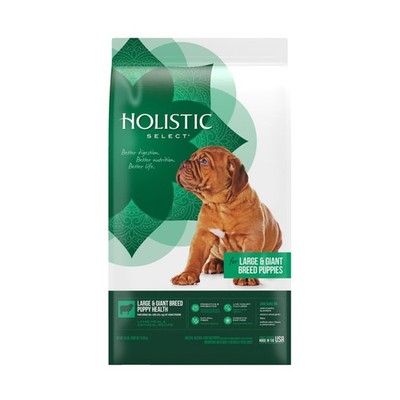 Holistic Select Natural Dry Dog Food, Large & Giant Breed Puppy Recipe, 30-Po...