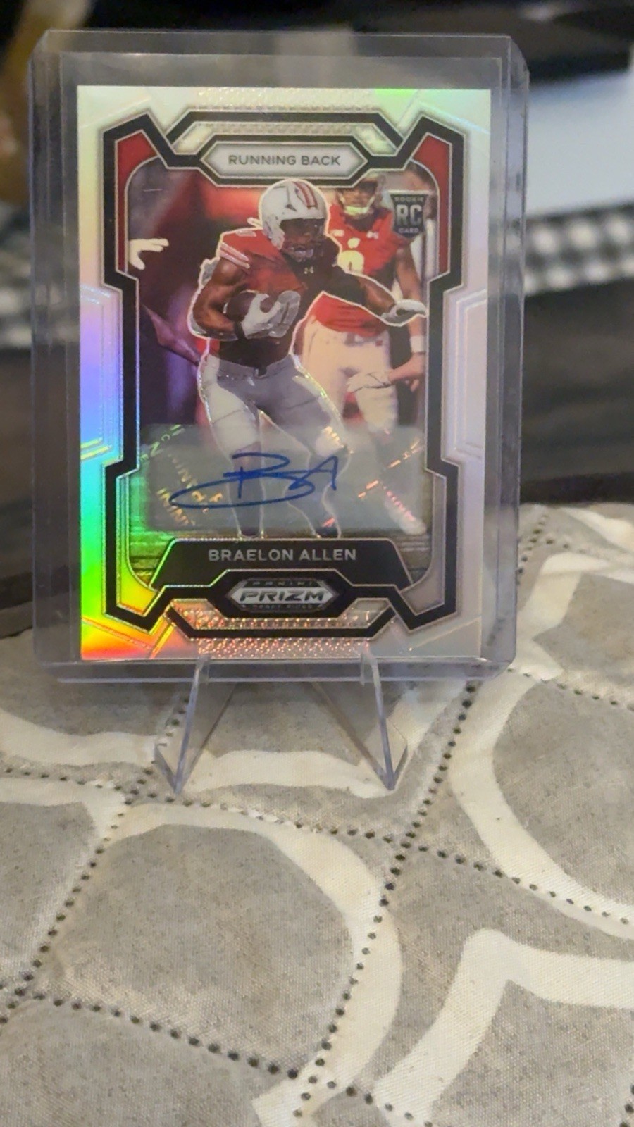 2024 Panini Prizm Draft Picks - Braelon Allen #129 Silver Prizm Autographs (AU,