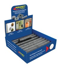 Magnet Source .197in. L X .75 Dia.in. W Ceramic Disc Magnets 0.7lb pull 500pc