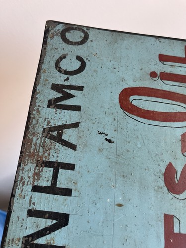 Saco Maine Blechschild Werbung Farben um 1900 Antik Volkskunst - Bild 16 von 23