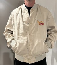 Vintage Dunbrooke NAR Bomber Jacket USA Made XL Racing Work Jacket