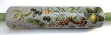 Decorative Painted Wooden Rolling Pin Vintage...