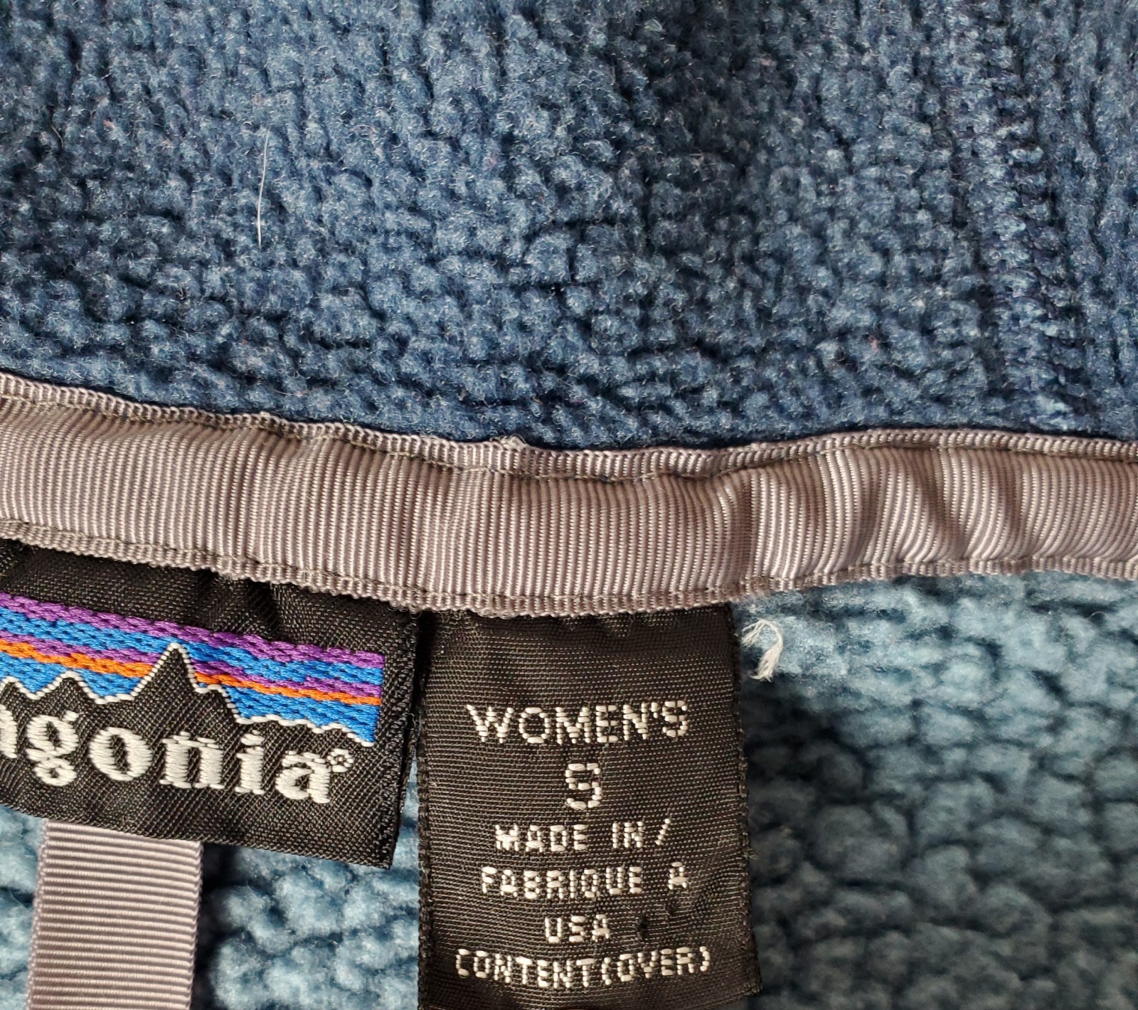 Vintage Patagonia Women's Synchilla Arctic Jacket Blue Full Zip Hooded Gorpcore thumbnail 4