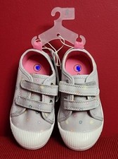 Cat Jack Parker Sneakers Shoes Toddler Adjustable Hook Loop Gray Flowers 11
