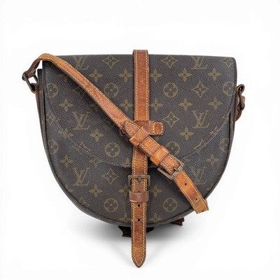 LOUIS VUITTON Chantilly GM Monogram Canvas Brown Crossbody Shoulder Bag M51232