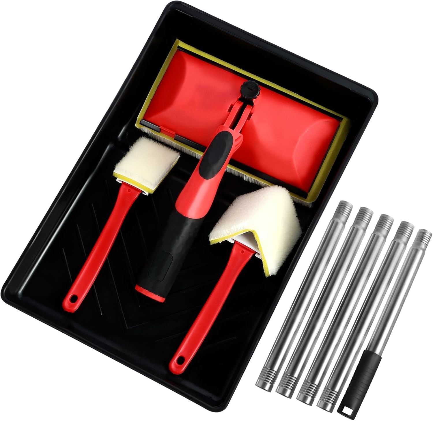 7 Inch Paint Pad Set, Paint Pads for Walls and Ceilings, Paint Edging Tool with