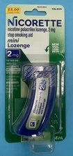 Nicorette Mini Lozenge 2mg, Mint, 20 Lozenges, Exp:04/2026