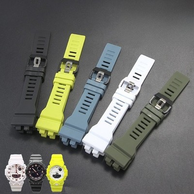 For Casio GBA-800/GBD-800/GMA-B800/GMD-B800 Rubber Watch Band Strap with Tools