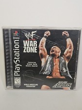 WWF Warzone (PlayStation PS1) Black Label CIB w/ Manual + Reg Card - Tested