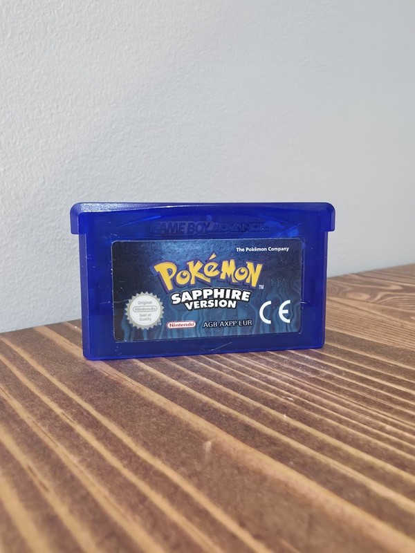 Genuine Nintendo Pokemon Sapphire Game Boy Advance New Battery