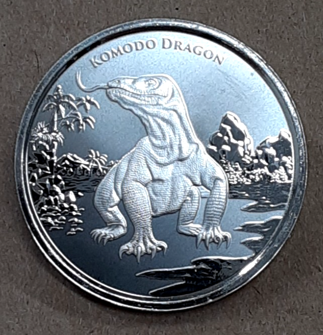 2022 Tokelau 2 Dollars 1 Oz .999 Silver Coin of Elizabeth II