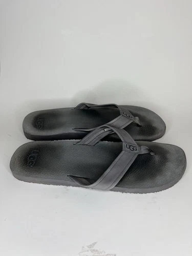 Ugg sandali infradito uomo taglia 13 grigio sintetico ballerine comode