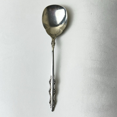 Vintage International Deep Silver Empress Sugar Spoon 6 