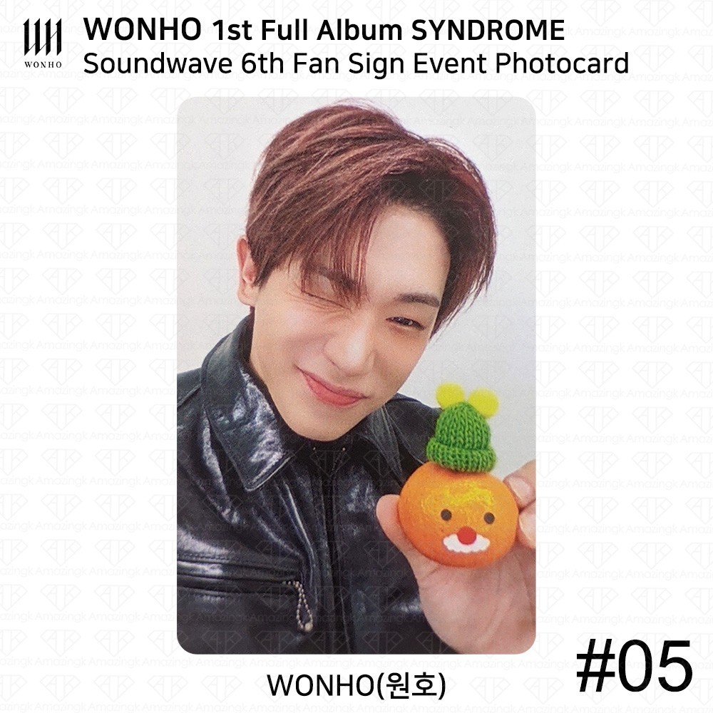 Wonho 1st Full Album SYNDROME Soundwave 6th Meet&Call Photocard