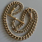 9ct Gold Antique Edwardian Albert Chain Fully Hallmarked 9 375 On Each Link 35g