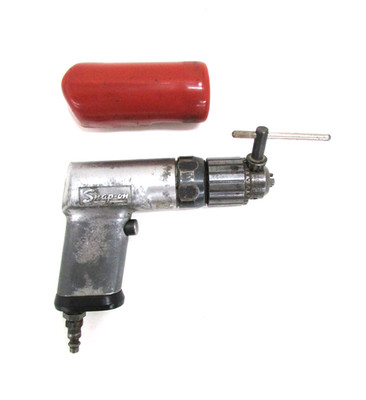 SNAP ON TOOLS 3/8'' PNEUMATIC AIR DRILL, PD3, w/ BOOT & CHUCK KEY