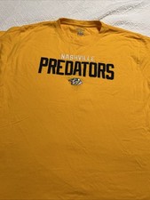 Champion Nashville Predators Hockey T-Shirt Graphic Tee Mens XL Embroidered