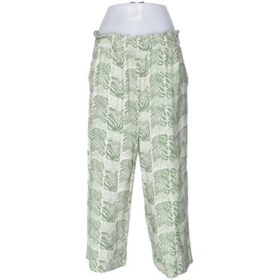 Comma, Palazzohose, Größe: 40, Grün/Beige/Mehrfarbig, Viskose, Damen #ENW