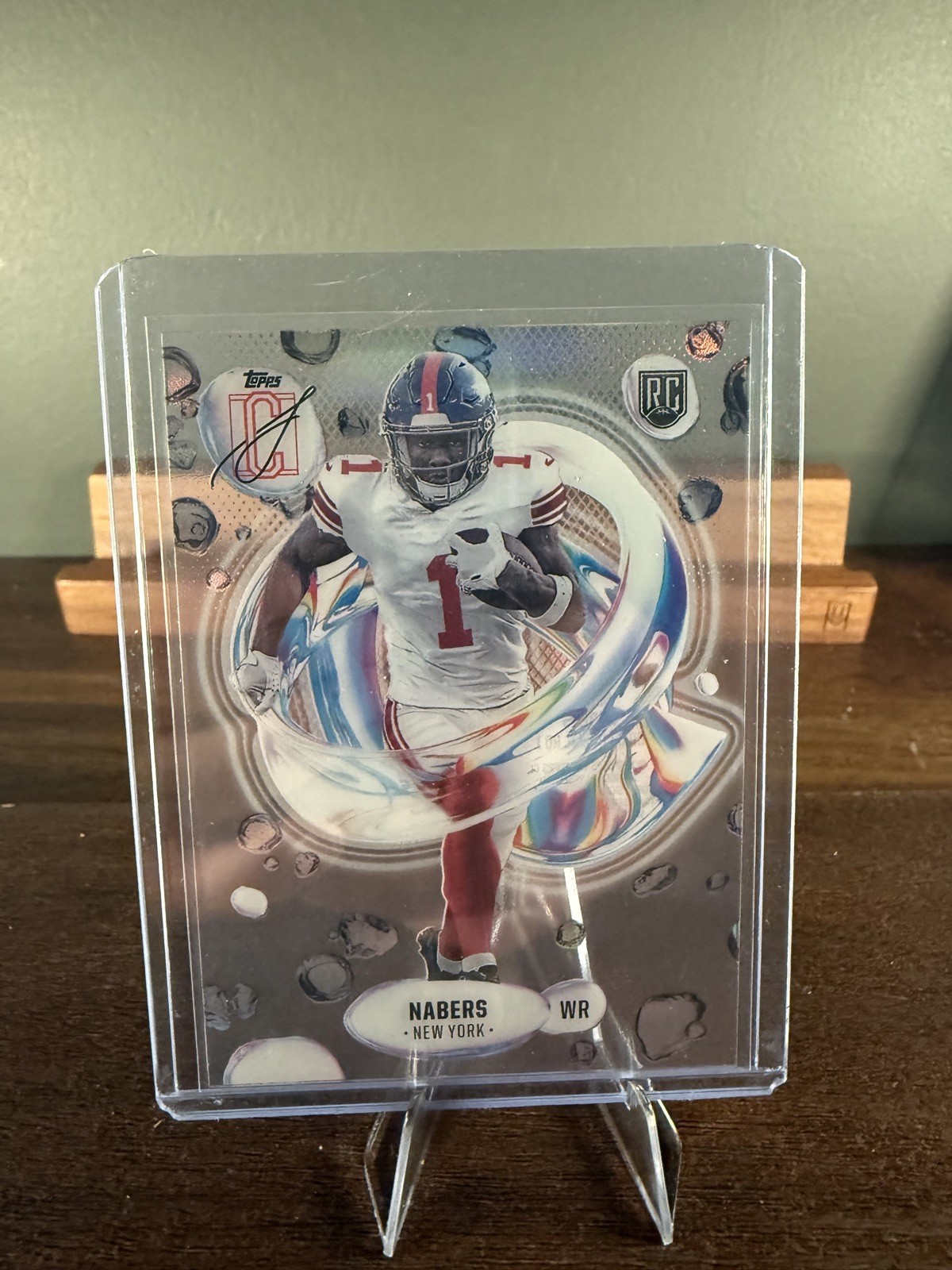 2024 Topps Signature Class Malik Nabers RC Clear Acetate Fluidity #F-7