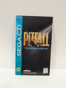 Pitfall: The Mayan Adventure (Sega CD, 1994) Game, manual, case, tested.