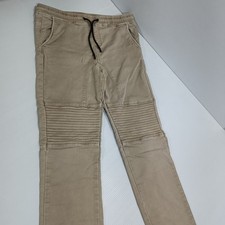 St Goliath Traveller Jogger Pants Boys Size 16 Yrs Beige Drawstring Waist