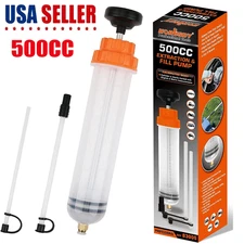 500cc Fluid Extractor Filling Syringe Transfer Liquid Pump Oil Extraction Auto