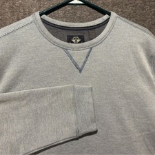 Dockers Crewneck Pullover Sweater Mens Large heathered blue soft comfort stretch