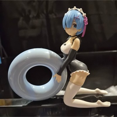 Re:Zero Rem  Celestial Vivi  Maid Style Figure w/ Blue Donut Prop Banpresto   5''