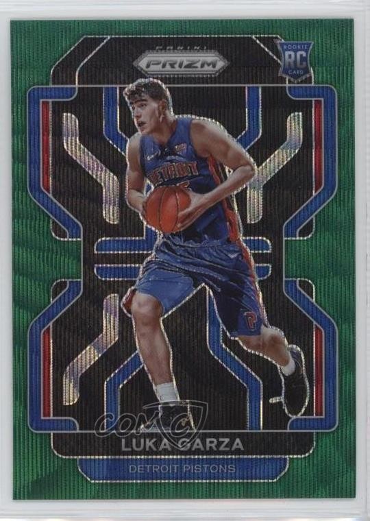 2021-22 Panini Prizm Green Wave Prizm Luka Garza #303 1s6
