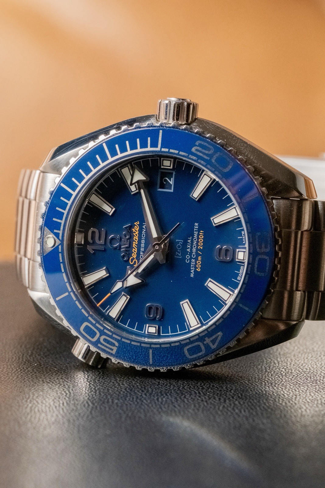 OMEGA Planet Ocean Co-Axial Master Chronometer Blue Men's Watch -...