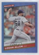 2020 Panini Donruss Retro 1986 Holo Blue Logan Allen #243 Rookie RC 07rd